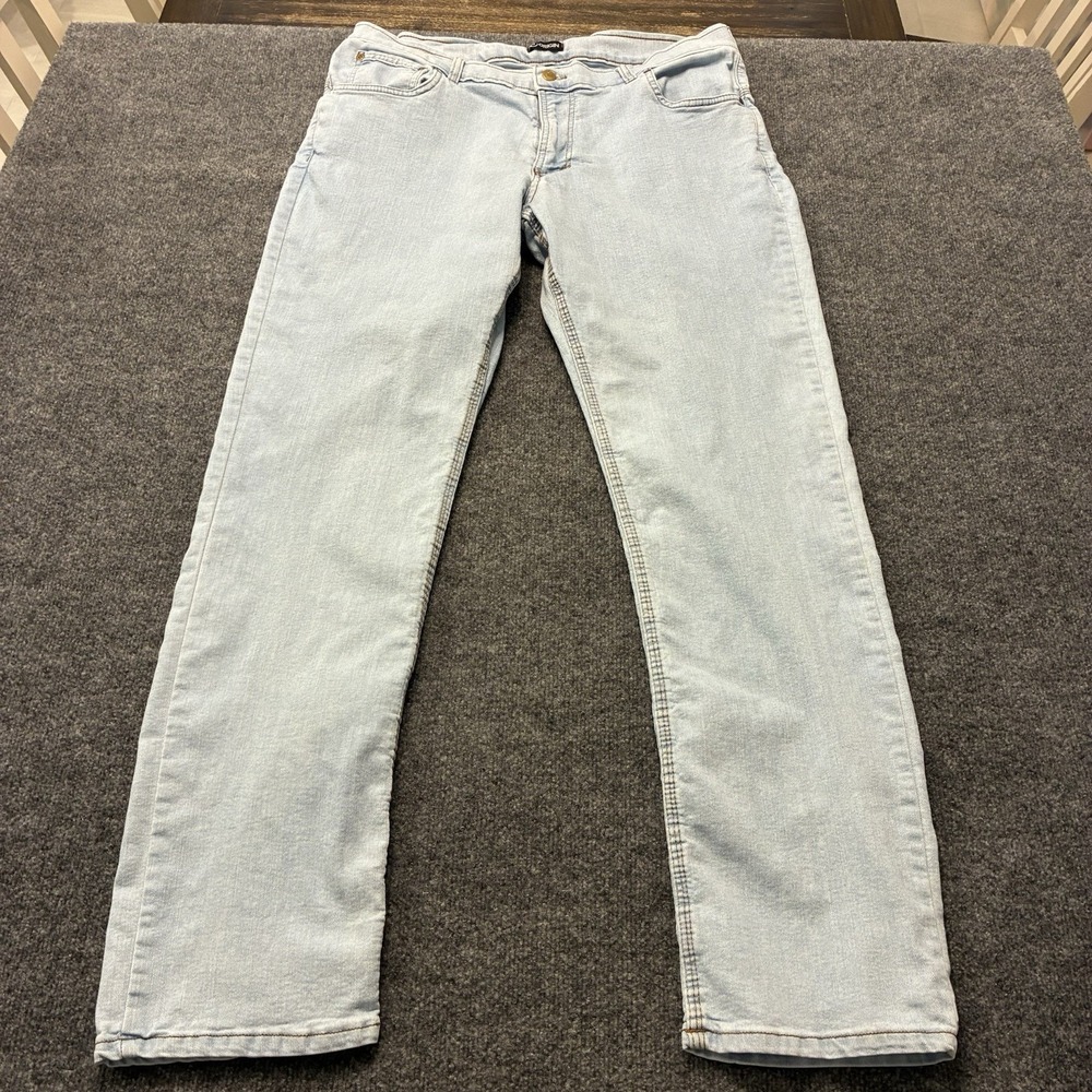 Origin D68 Relaxed Fit Jeans Mens 34x34 Faded Light Wash Denim Made in USA